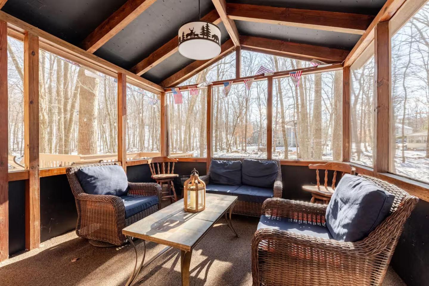 Cozy Cabin At Poconos With Hot Tub And Fire Pit East Stroudsburg Esterno foto